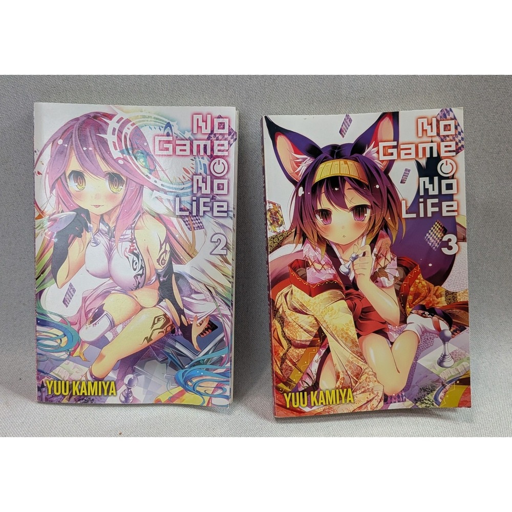 Yen Press No Game No Life Light Novel Volumes 2-3 Yuu Kamiya English Good Manga